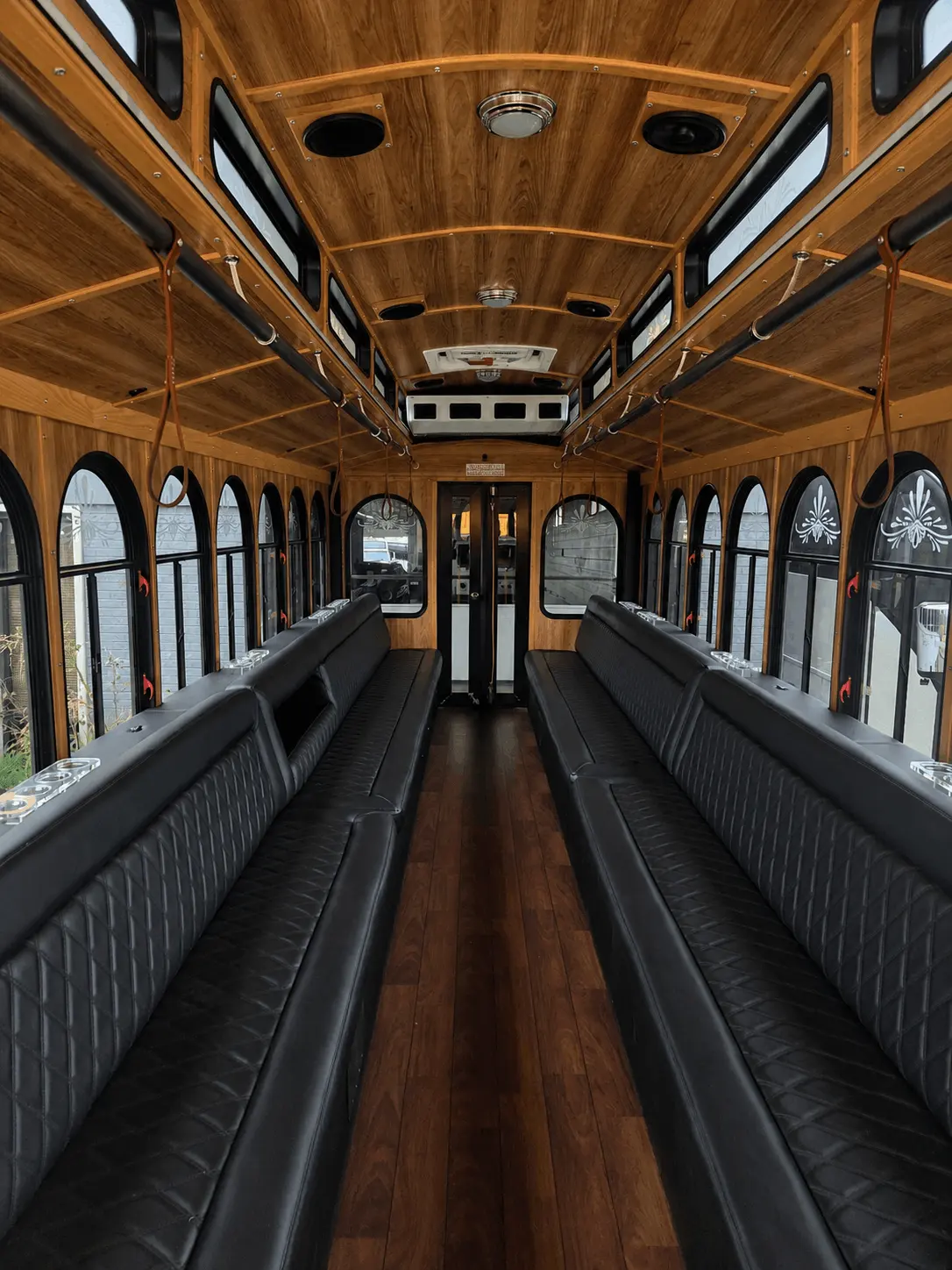 Interior cabin of the T4 classic white trolley